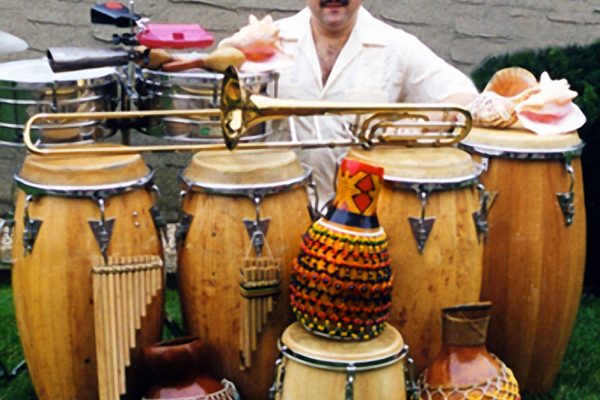 Demetrios Kastaris at home in Queens New York, July 1999 (photo credit Kathryn Kastaris)
