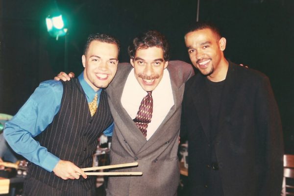 Left to Right: holder of the Guinness Book of World Records for fastest drummer since 2002, Jotan Afanador, Grammy winning flautist Dave Valentin, Latin Jazz pianist Wesley Reynoso, at the Point Community Center in the South Bronx, NY, photo credit, Demetrios Kastaris