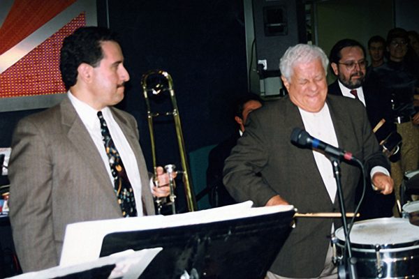 Demetrios Kastaris, Tito Puente, Victor Rendón, February 2000, 1997 Architect and Designer's Building, NYC (photo credit Ito Rodriguez)