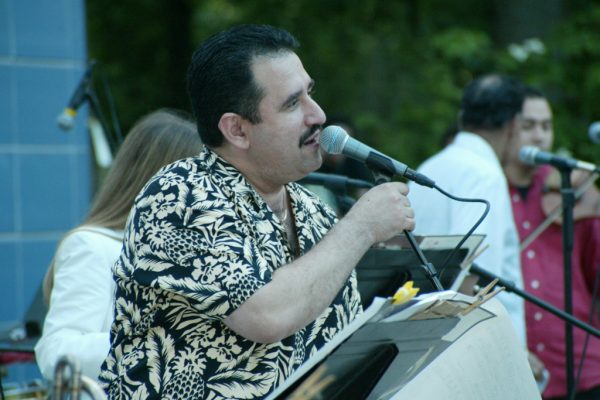 Demetrios, June 16, 2003, Homenaje a Mongo Santamaría Concert, Seuffert Bandshell, Woodhaven Queens, New York, Photo credit: Jerry Lacay.