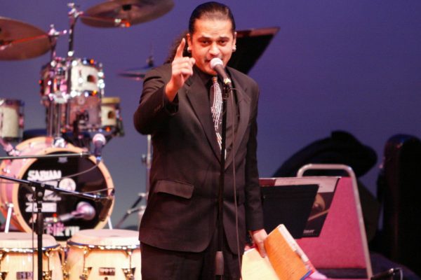 Charismatic Concert Producer Willy Mosquera, Queens Theatre in the Park, Flushing New York, December 17, 2004, photo credit Jerry Lacay.