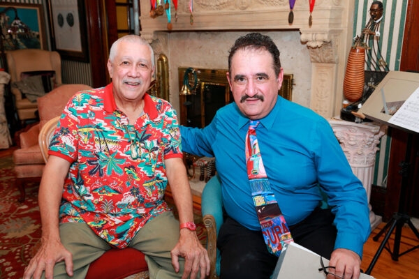 Interviewing Paquito D’Rivera in his home in New Jersey. November 2019. Photo Credit: Jerry Lacay.